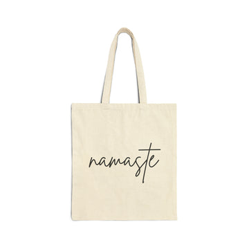 Namaste Tote Bag, Fall, Thanksgiving, Gift Under 15, Minimalist, Cute Tote Bag, Gift For Her, Ink and Quotes