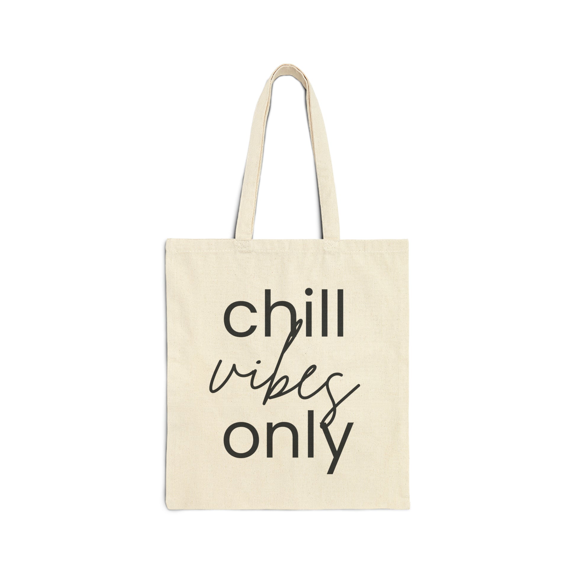 Chill Vibes Only, Yoga tote bag, pilates tote bag, shopper, Gift Under 15, Minimalist, Cute Tote Bag, Gift For Her, funny tote bag, slogan tote bag