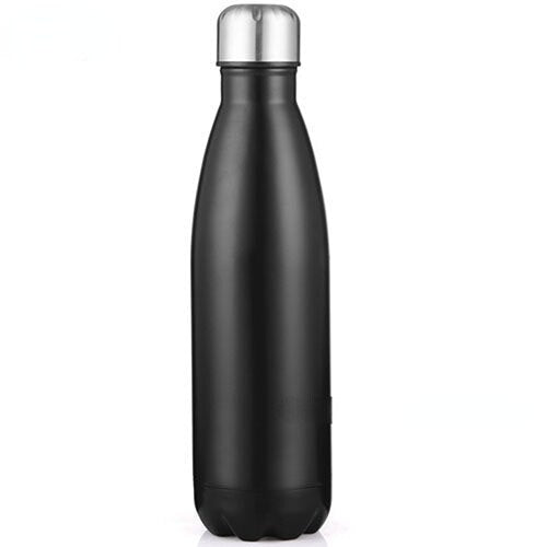 Stainless Steel Yoga Water Bottle Black